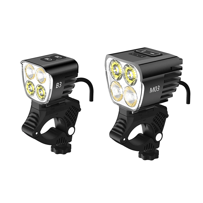 Highlight 8000 Lumens 6-12v Bicycle Light Five led Bicycle Lights IPX4 top Waterproof Electric Bicycle Accessories