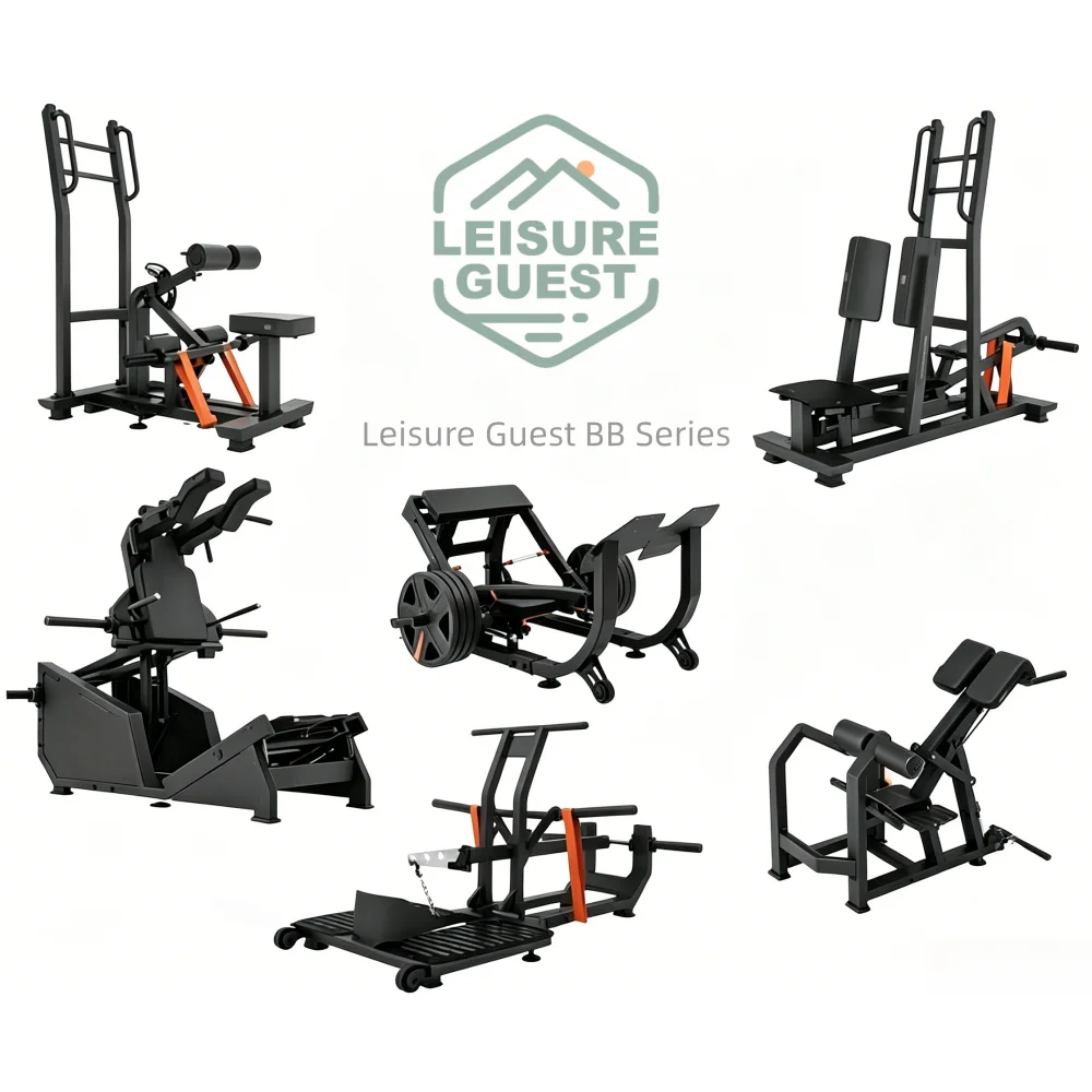 Huck Commercial Gym Squat Machines Steel Leg Presses Thigh Trainers Adjustable Safety V-Shaped Design for Strength Training