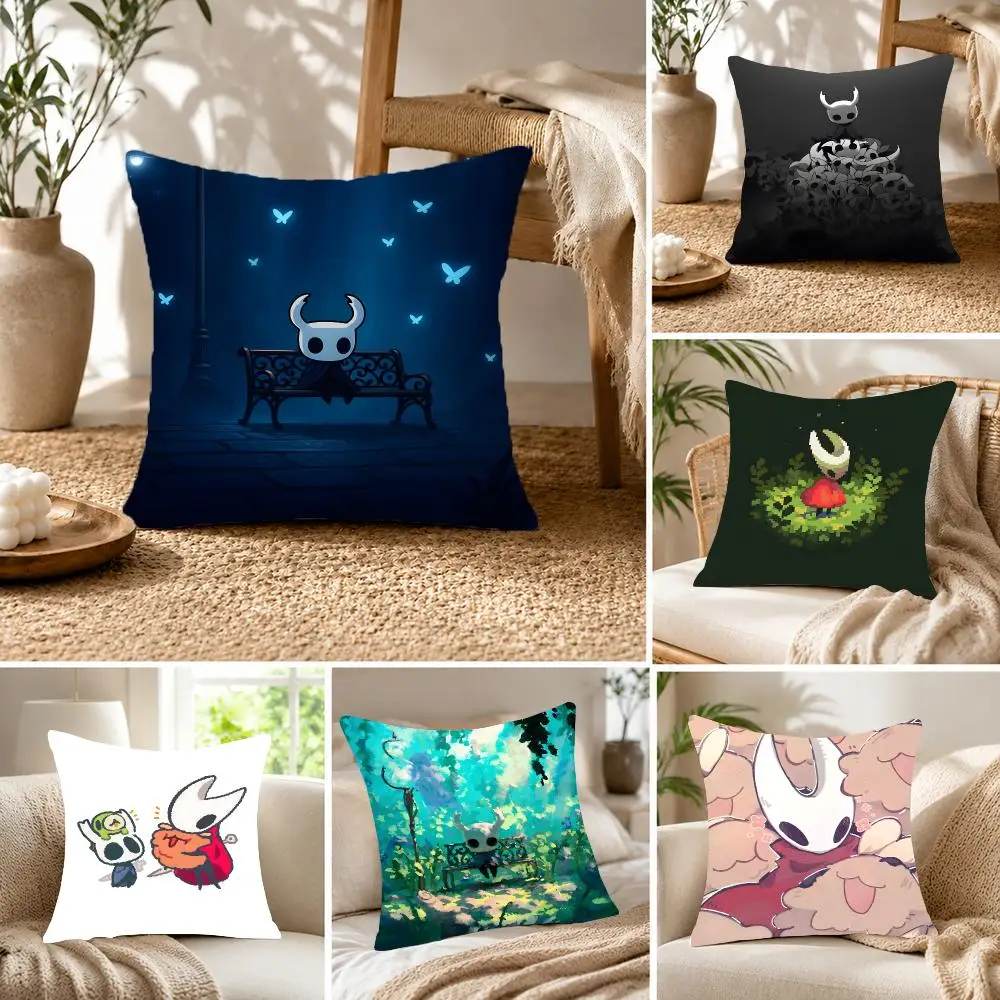 Game Metroidvania Hollow Knight Cushion Cover Fluffy velvet Nordic style plush Living room sofa decorative