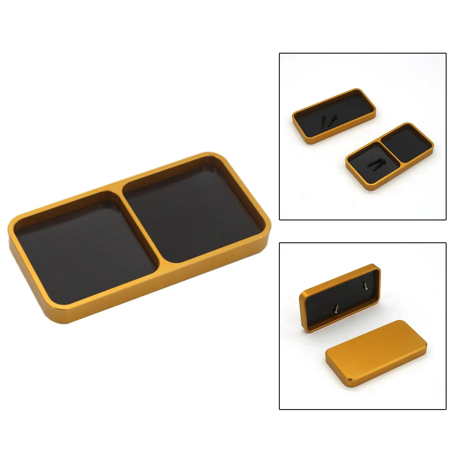 Alloy Screw Tray with Magnetic Pad Repair Tools Organzier Dish Holder Screw Disk for Mobile Repair RC Car RC Model Phone Repair