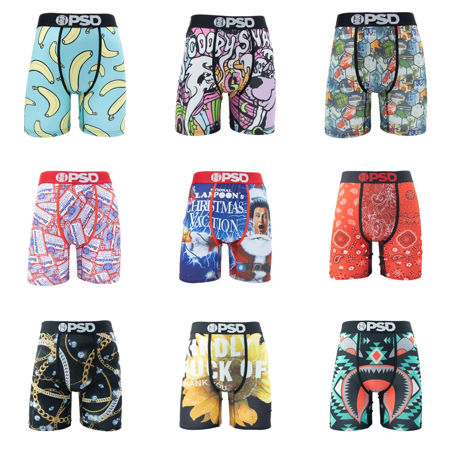 Sexy Men Underwear Boxers Breathable Mens Boxershorts Men's Panties Underpants Plus Size Fashion Print Man Boxers Briefs Trunks