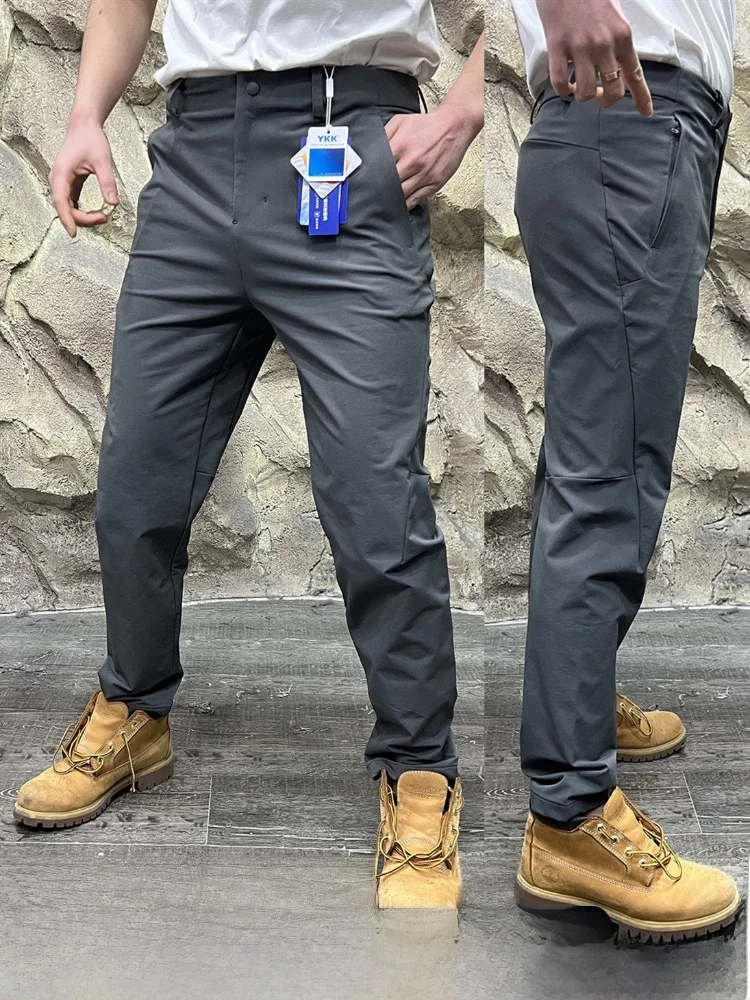

Outdoor Men's Quick Dry Moisture Wicking Breathable 3D Tailored Soft Pants Comfortable Fit Straight Leg Casual Trousers
