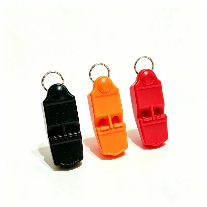 Portable Seedless Plastic Whistle High Quality Loud Sound Sports Whistle Ideal for Referee Outdoor Survival Camping