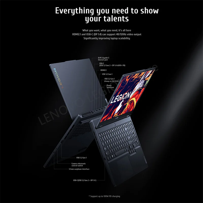 لينوفو ليجيون R7000 2024 كمبيوتر محمول للألعاب AMD R7 8745H RTX 4050/4060 16GB SSD 512GB 15.6 ''144 هرتز لعبة الكمبيوتر المحمول #3
