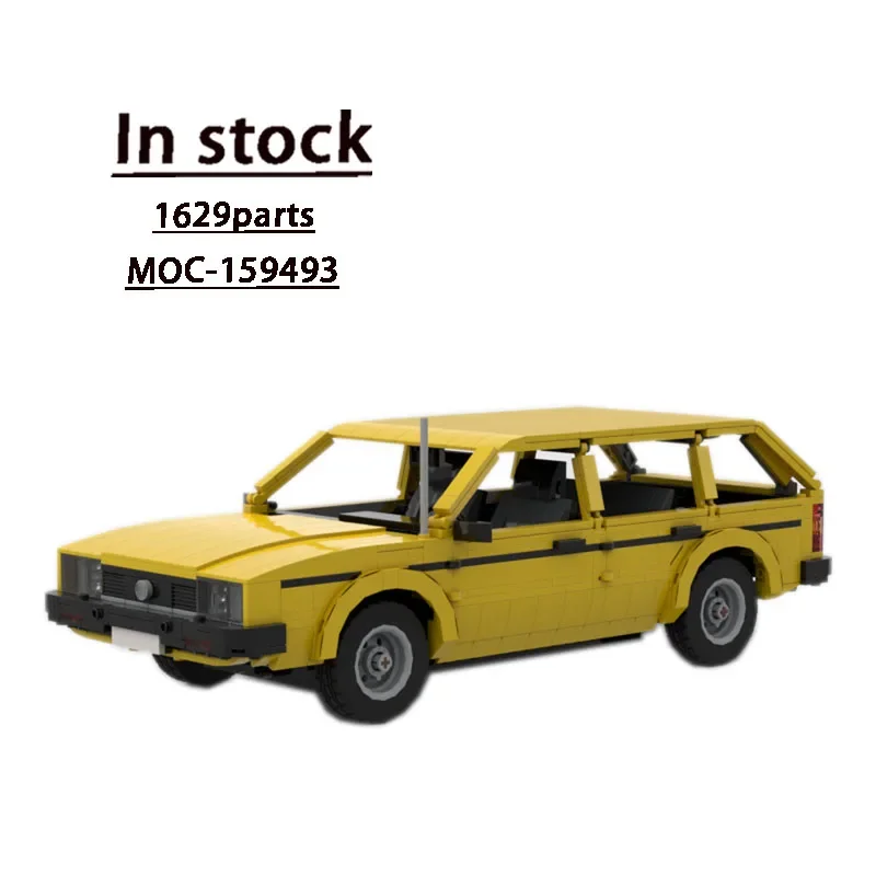 

MOC-159493 Yellow New Classic Supercar Racing Building Block Model 1629 Parts MOC Creative Boy Birthday Building Blocks Toy Gift