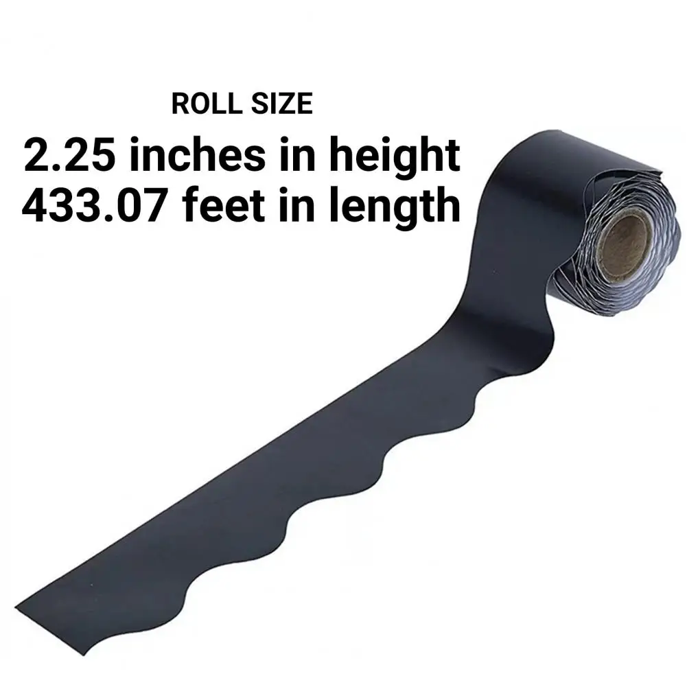 1 рулон, рамка для доски, отделка для доски, отделка из бумаги с волнистыми краями, дизайн краев, крафта, доска для объявлений, Настенный декор