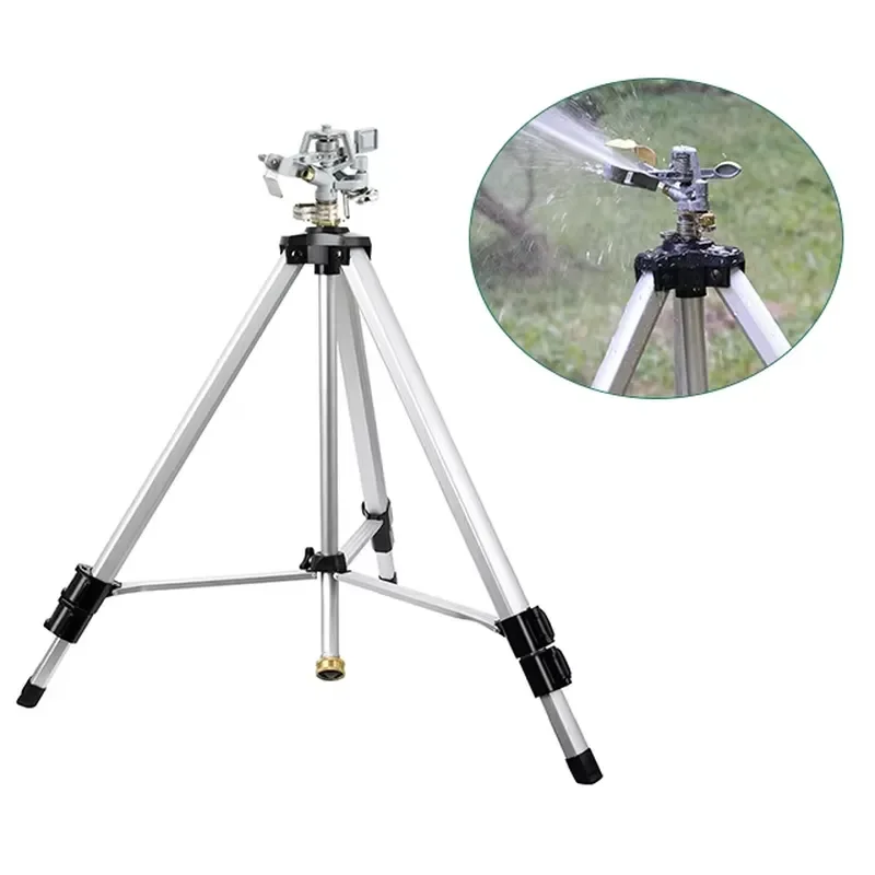 for High Quality 3/4 Inch Metal Tripod Impact Sprinkler Lawn Garden Water Sprinkler for Large Area Coverage