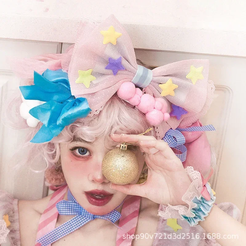 Japanese cute clown lolita dress girls strawberry bunny JSK dresses women Harajuku sleepveless cute dresses 2023 cosplay Vestido