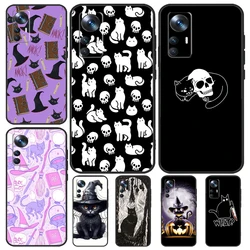 Witch Black Cat Case For Xiaomi 13T Pro 12T 11T 12 14 13 Lite 12X POCO F5 X3 X5 Pro X4 F4 M5 M5s F3 Cover