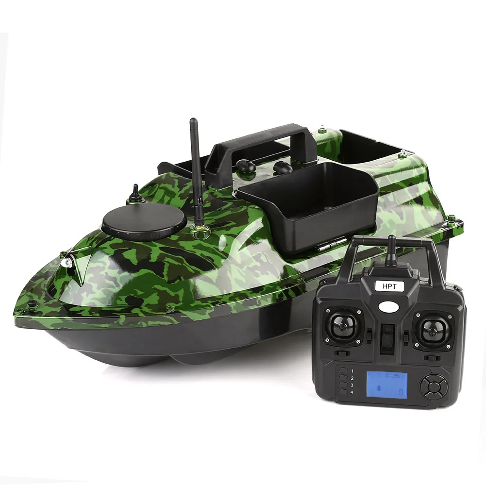 Barco Cebo De Pesca RC Con GPS Y Sonda | Localizador De Peces Con Pantalla LCD | Autonomía De 90 Min Y Alcance 600 M | Incluye 2 Baterías De 5200mAh