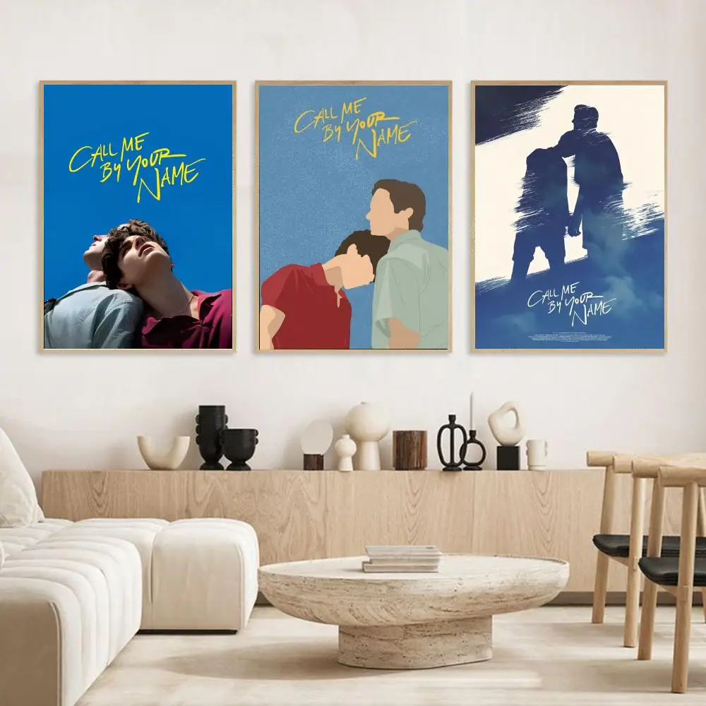 الفيلم الكلاسيكي C-Call Me by Your N-Name ملصق ملصقات جدار حديثة وأنيقة لديكور المنزل وغرفة المعيشة فن الحائط