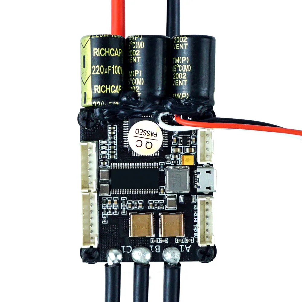 3-12s Esc PWM Speed Controller Mini FSESC4.20 50A Base on VESC® 4.12 with Aluminum Anodized Heat Sink Flipsky