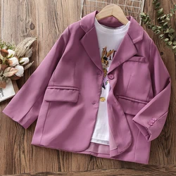 Autumn Kids Jackets for Girls Blazer Children Outfits Coats Teenagers School Clothes Baby Tops Children Costumes 6 8 10 12 Years