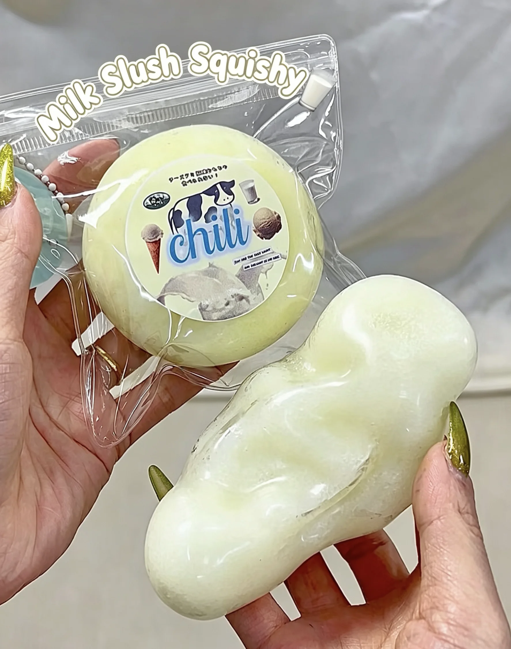 Chiboki Original Milk Slush Series Moldable Fluffy Sand Non-Gluey Handmade Squishy Stress Relief Squeeze Ball