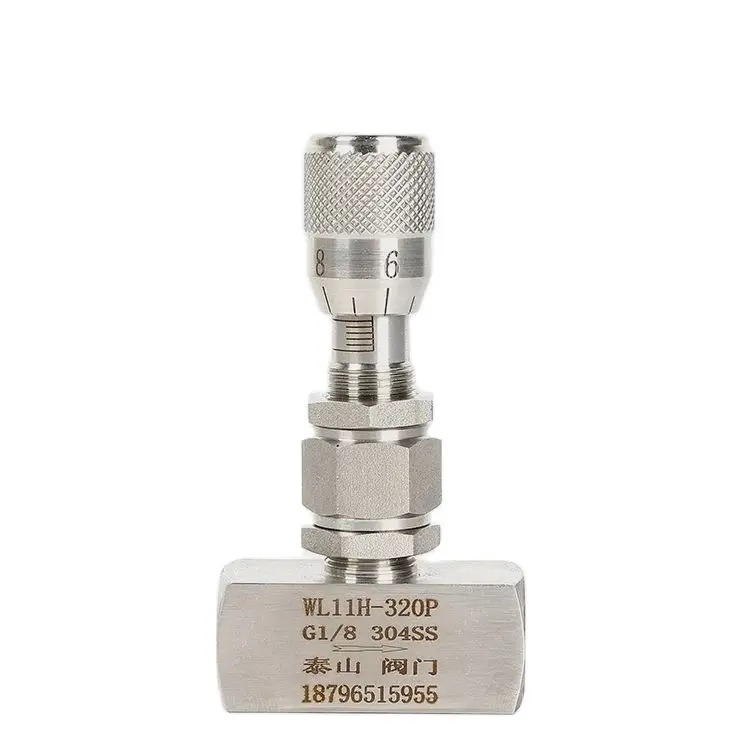 Stainless steel internal wire fine adjustment valve scale micro adjustment valve flow internal thread WL11H-320P G1/4 G1/8