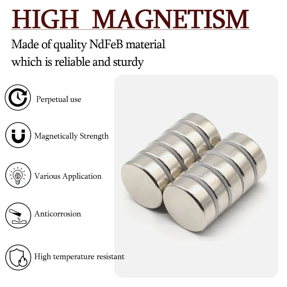 

NdfeB Магнит на холодильник 30 мм x 10 мм Суперсильный круглый неодимовый магнит Мощные магниты N35 маленький постоянный магнит