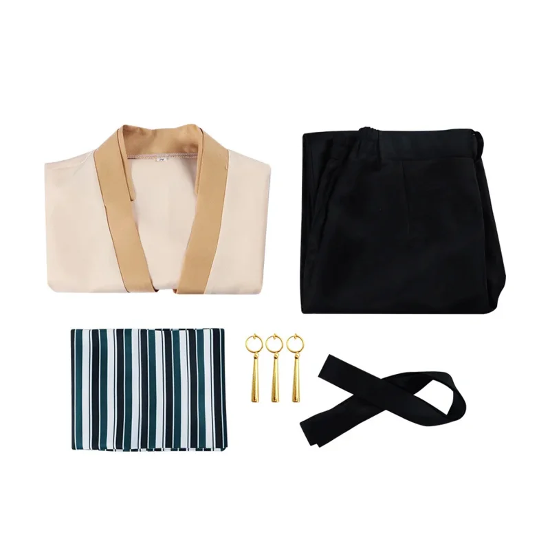 Versione persona reale del costume cosplay di Roronoa Zoro Set di carnevale di Halloween Set cosplay maschile adulto Regali per ragazzo maschio