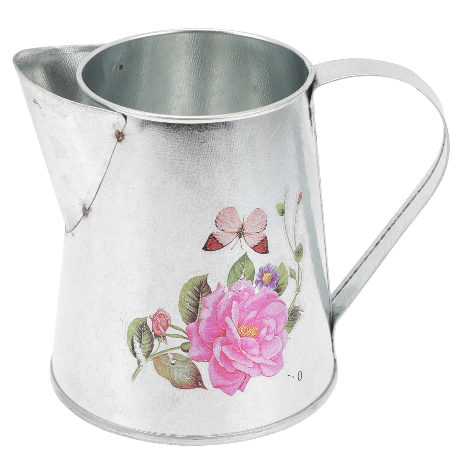 

Iron Flower Pot Plant Bucket Decorative Vase Rustic Home Office Balcony Room Tin Planter Container Garden Accessories