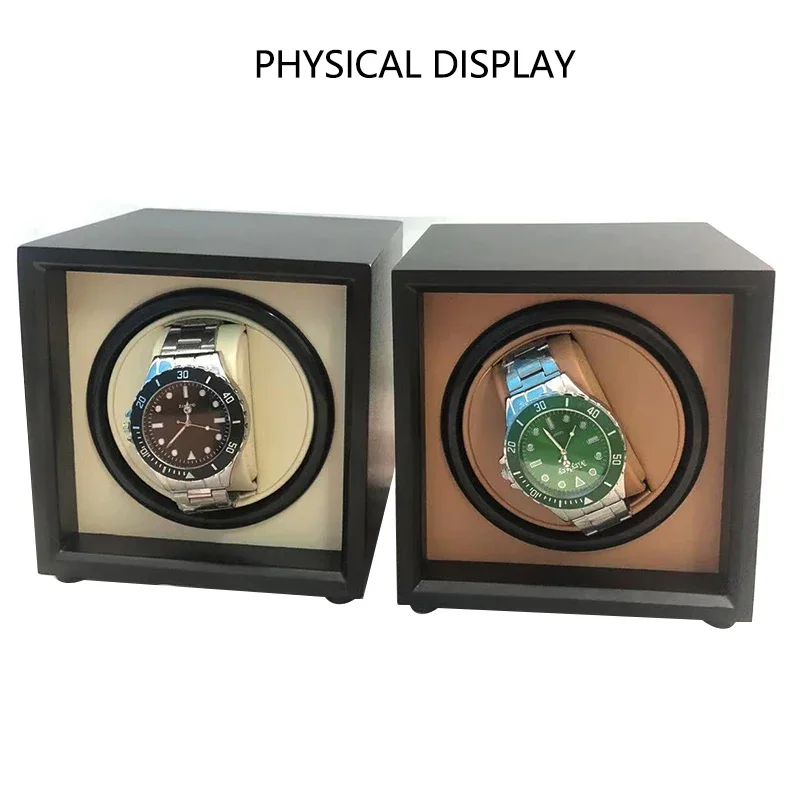 Customizable Logo Watch Winders - Automatic Tool To Display and Organize Watches in Style Automatic Watch Winder MDF Watch Case