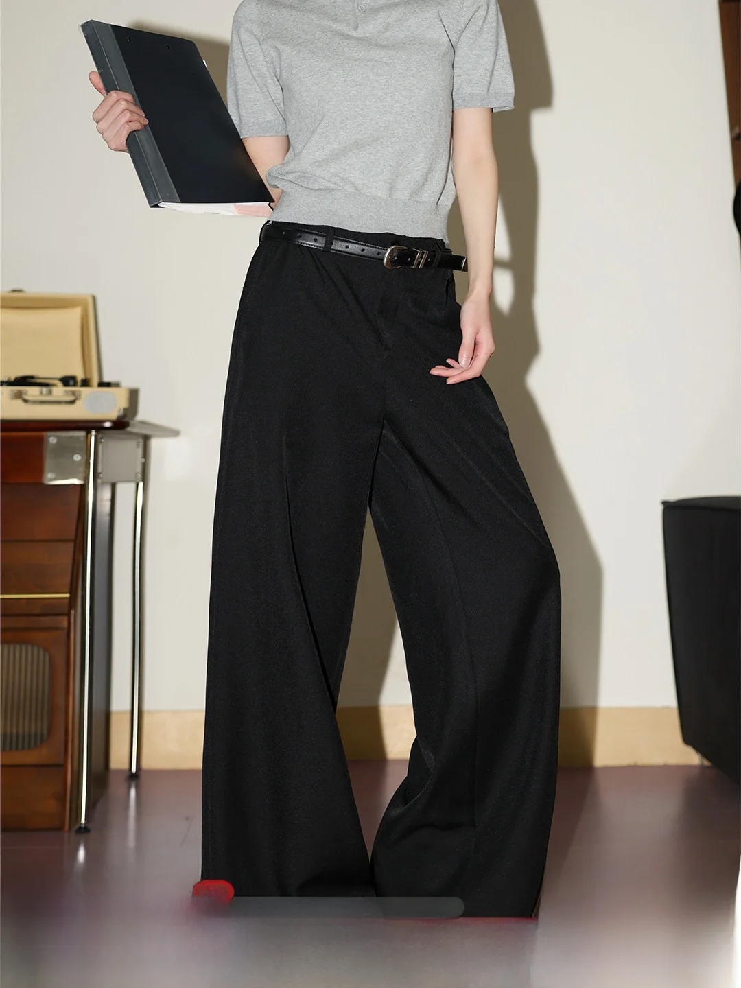 

Женские спортивные брюки Manyston American Sle свободного прямого кроя, повседневные, с высокой талией, однотонные, весенние