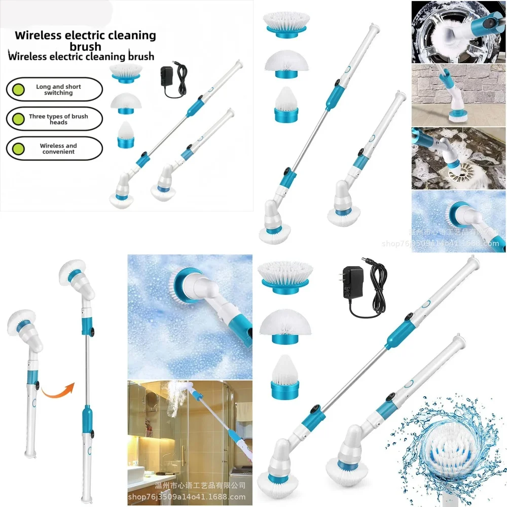 2026-hot sell Electric Cleaning Brush Multifunctional Bathroom Floor Corner Gap Shower Room Glass Brush