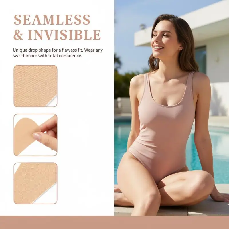 Private Body Patch for Women Swimming Waterproof Protection Adhesive Film for Pool Party and Beach Sports Use