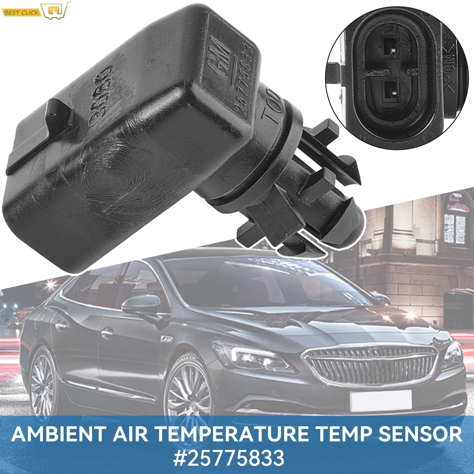 OUTSIDE Ambient Air Temperature Sensor 25775833 15035786 10396844 For GM GMC Chevrolet Cruze Cadillac Opel Vauxhall Astra Vectra