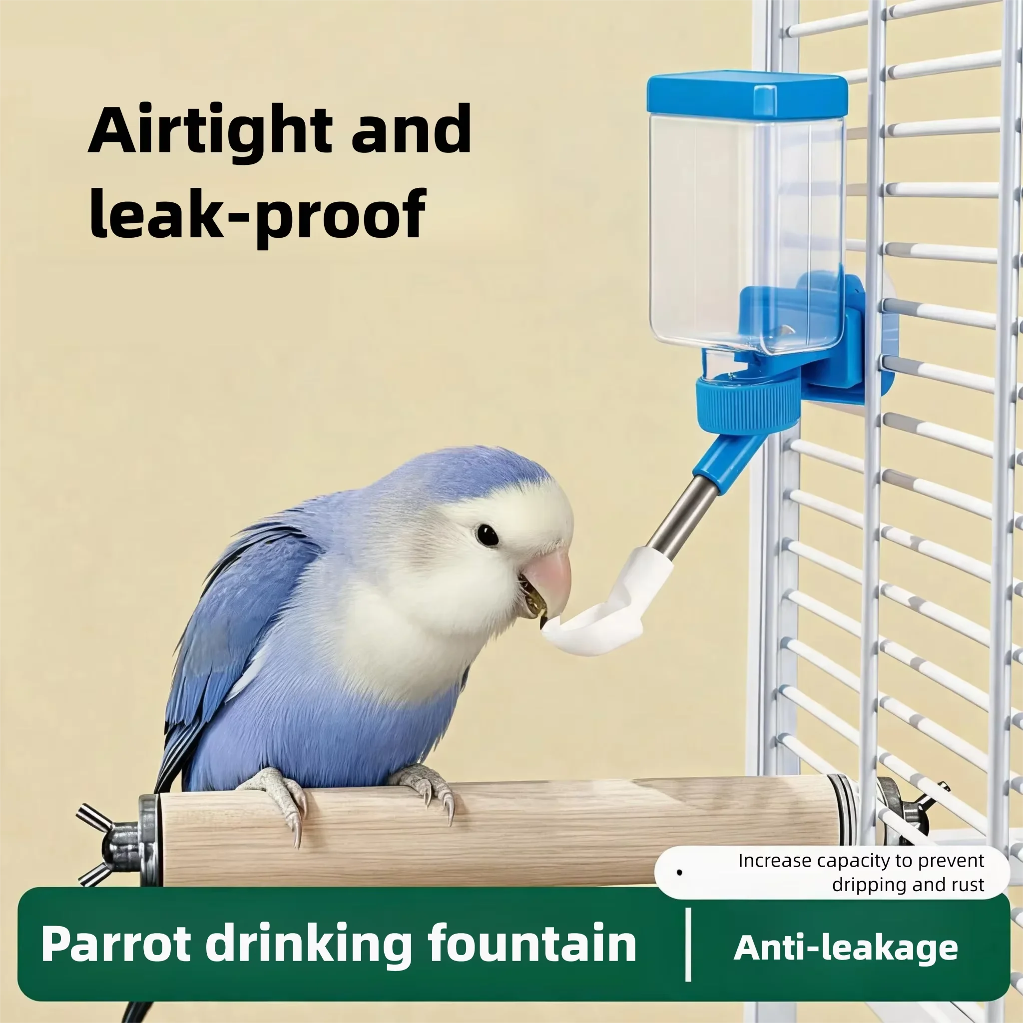 Bird Cage Parrot - Abbeveratoio Automatico per Uccelli, Accessori per