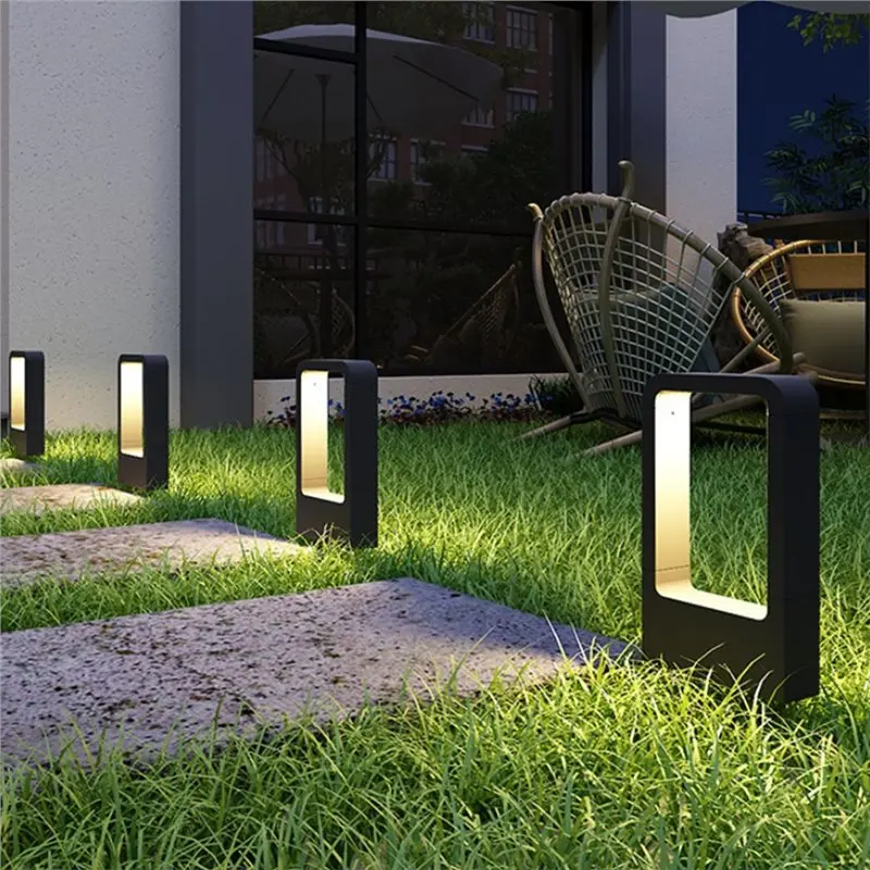 B23B Outdoor Column Light-LED Courtyard Lamp 7W IP54 Waterproof Aluminum Design