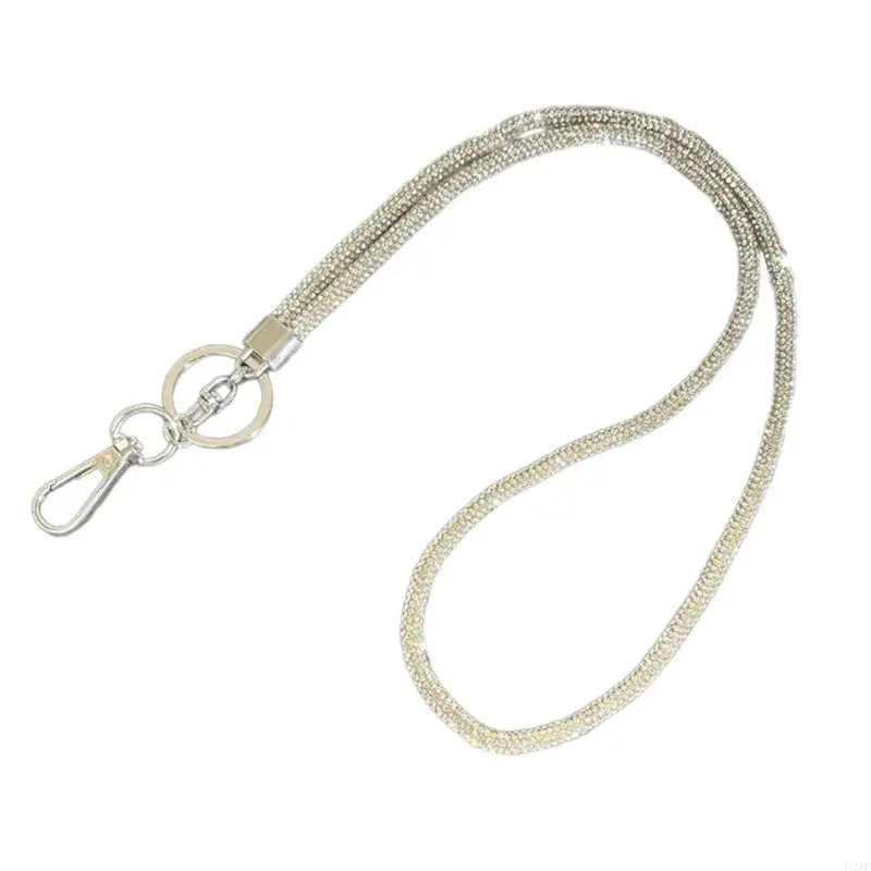Schillernde Strasssteine ​​Crystal Phone -Riemen modische Crossbody -Kette für Handys – Detail 10