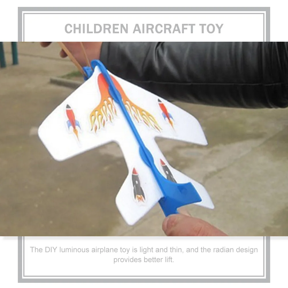 

5 Pcs Airplane Models Toy for Kids Aircraft Cognition Children Outdoor Luminous Toys Glowing Plaything Flashing