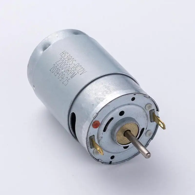 390 DC Motor 12V 22000RPM High Speed Mini Motors Large Torque Brush Motor for DIY Toys Small Appliances Air Pump Electric Drill