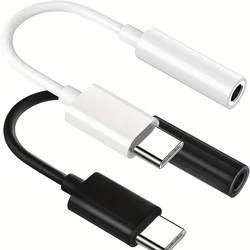 USB Type C To 3.5mm Audio Adapter, USB C To Aux Audio Dongle Cable Cord, USB Type C To 3.5mm Female Headphone Jack Adapter For P