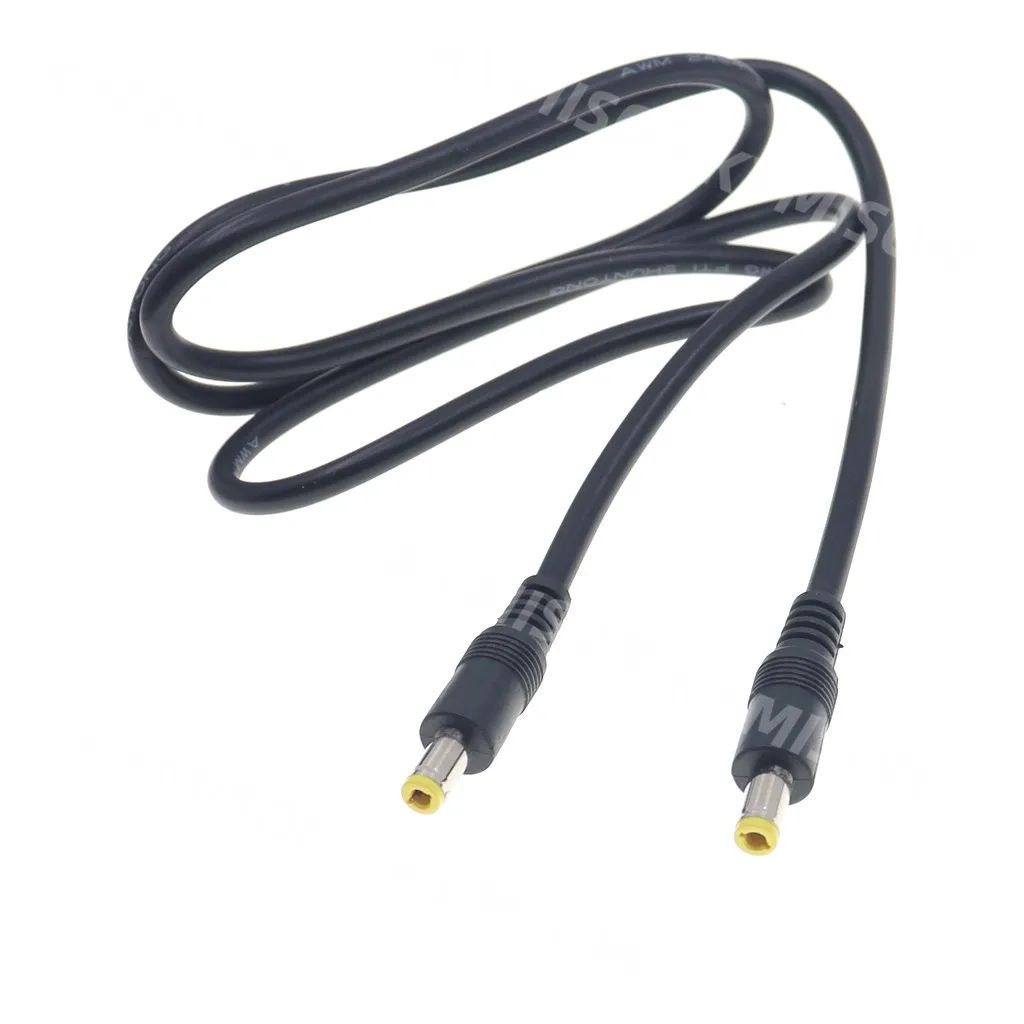 DC Power Plug 5.5 x 2.5mm Male To 5.5 x 2.5mm Male CCTV Adapter Connector Cable DC12V 18AWG Power Extension Cords 0.5m/1.5m/3m