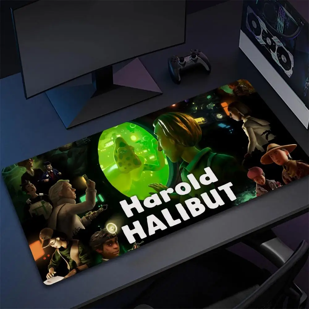 Cinematic indie adventure game Harold Halibut Mouse Pad Non-Slip Rubber Edge locking gaming pc gaming mousepads Game play mats f