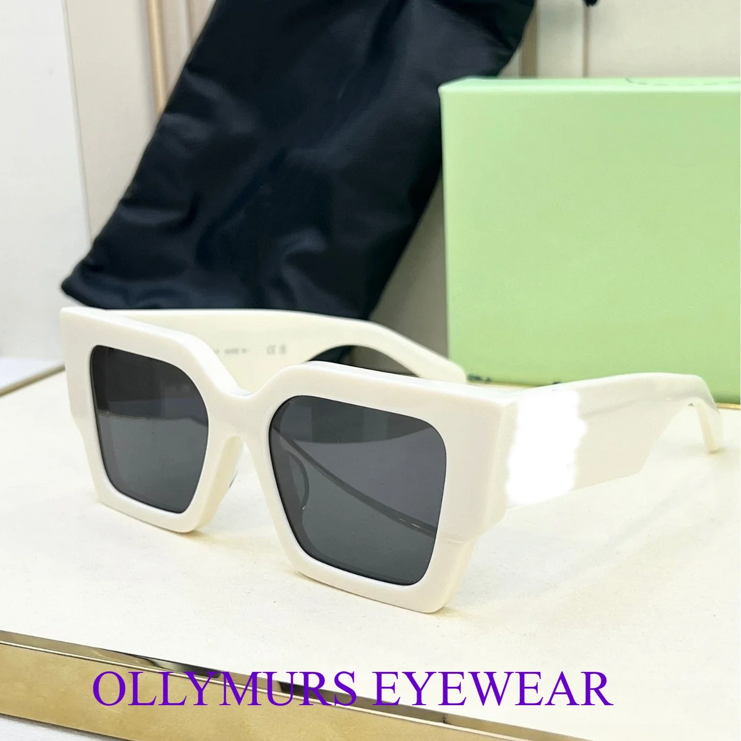 المصمم الأصلي قبالة العلامة التجارية العصرية الجديدة عالية الإصدار الزاوية زهرة إطار كبير نظارات أزياء النظارات الشمسية محايد الشارع واقية من الشمس