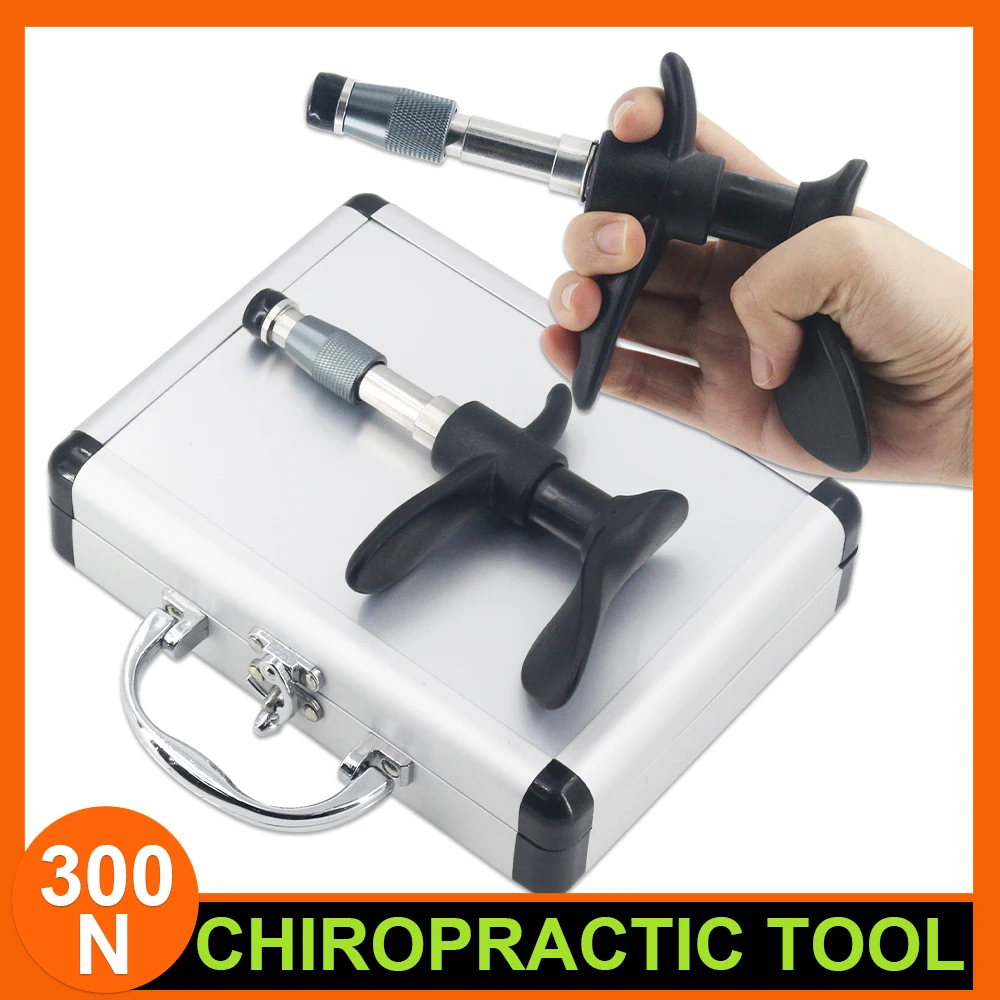 

300N Chiropractic Adjusting Tool Body Relax Massage Spine Correction Adjustable Therapy Cervical Manual Gun Set