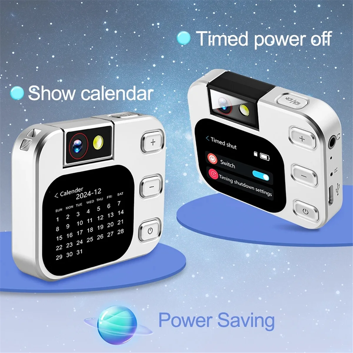 BFYLE جديد X19 مسجل صوت صغير 2.2 شاشة تعمل باللمس OTG Type-C بلوتوث التقاط صور تسجيل الفيديو الكتاب الإلكتروني مشغل MP3