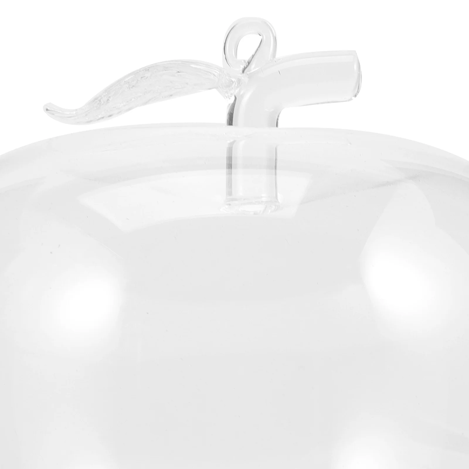 

Apple Shape Preserved Flower Glass Cover with Luminous Base Romantic for Desktop Decor Creative Micro Landscape