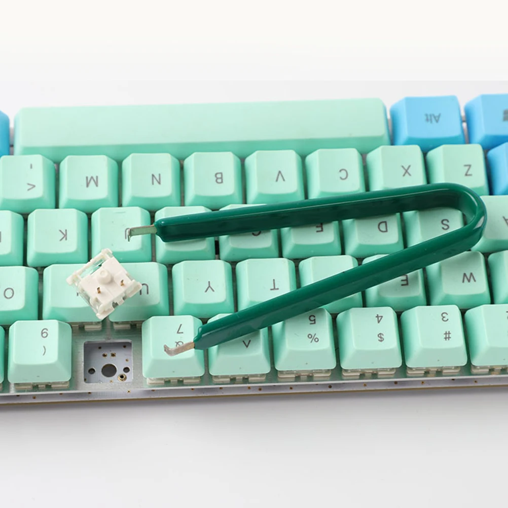 

2Pcs Professional Keycap Puller Remover Tool Compatible Most Mechanical Keyboards for Repairing Green Key Puller