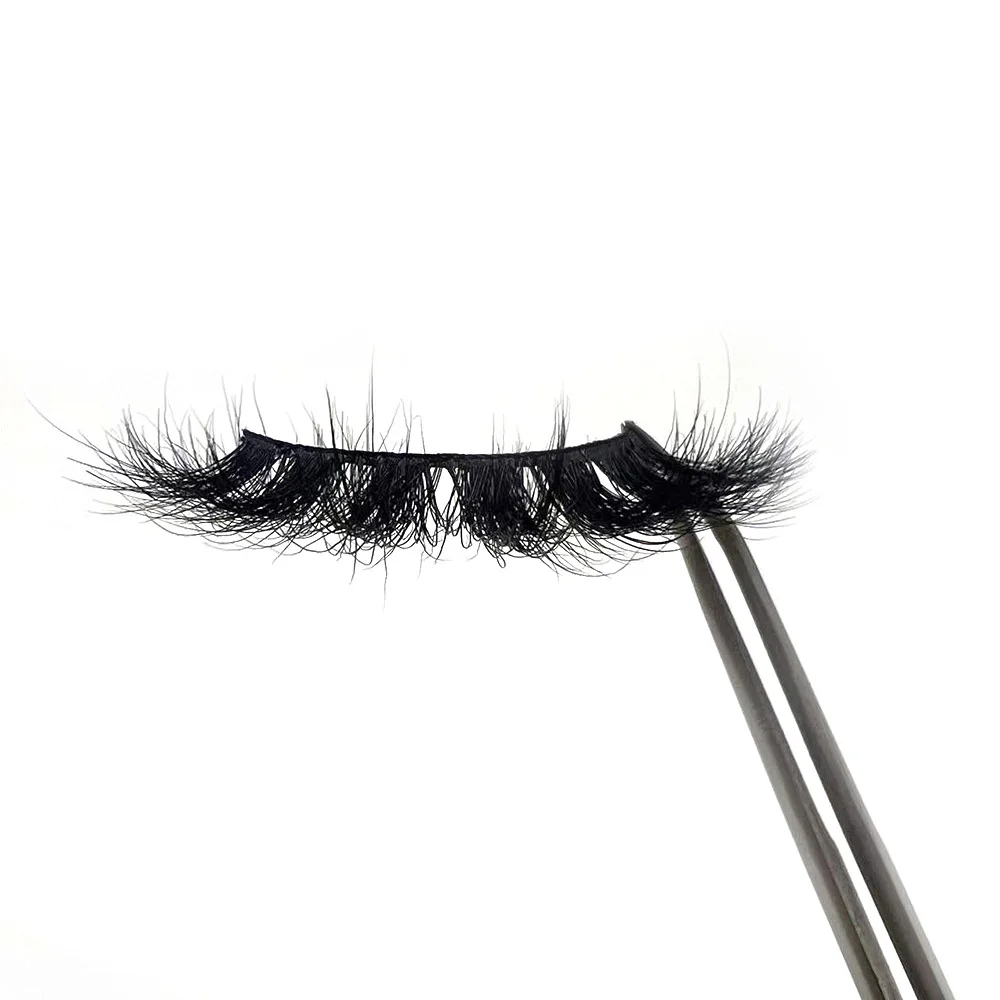 Sztuczne rzęsy z norek 16MM-18MM, dramatycznie gęste, naturalne rzęsy do makijażu, 100% cruelty-free rzęsy z norek.