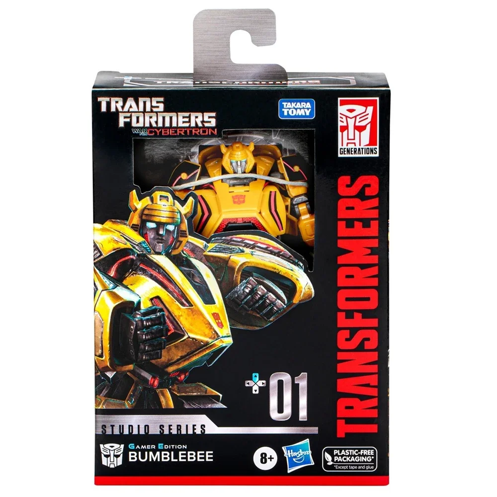 Hasbro Transformers Toys Studio Series Deluxe Class Gamer Edition Bumblebee 4.5-inch Action Figure Gift SS GE-01