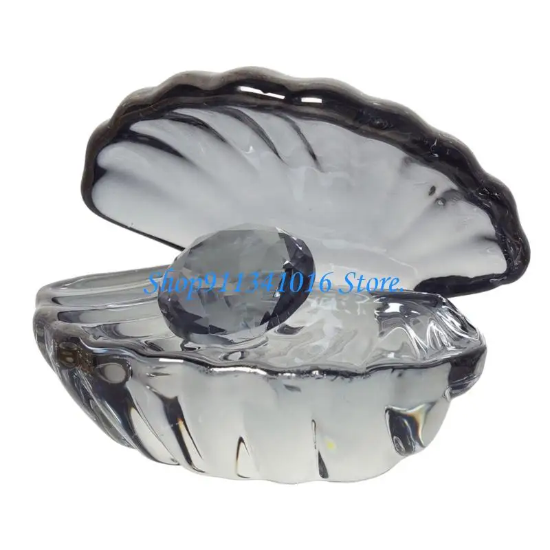  Lovely Crystal Pearls Seashells Centerpieces With Pearls Accent Decorative Shell Statue Home Decoration