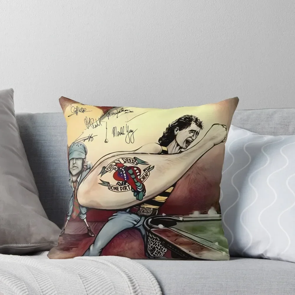 Dirty Deeds Done Dirt Cheap album tongue hand Throw Pillow luxury home accessories anime girl Rectangular Cushion Cover pillow