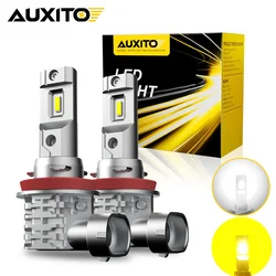 AUXITO 2Pcs 40W CANBUS H8 H11 LED Fog Lights Yellow White H10 HB4 9006 HB3 9005 H16JP Car Day Driving Running Lamp for Toyota VW