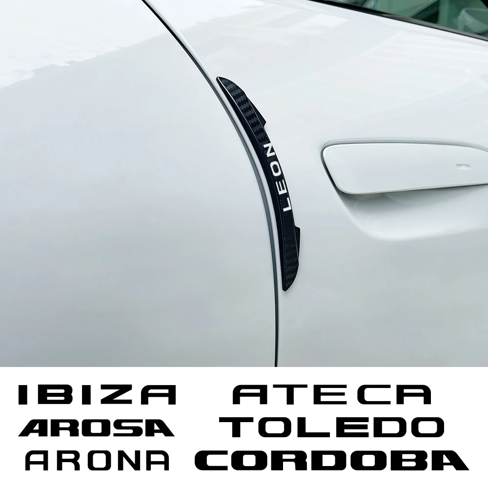 Pegatinas de tira de borde protector de puerta de coche, accesorios para automóviles para Seat Leon Ibiza Ateca Arona Cordoba Toledo Altea Alhambra Arosa Exeo Mii