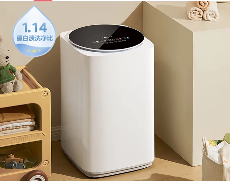 Midea Wave Wheel Washing Machine Fully Automatic 3KG Mini Underwear Baby Wash High Temperature Boiling Wash Sterilization Mite M