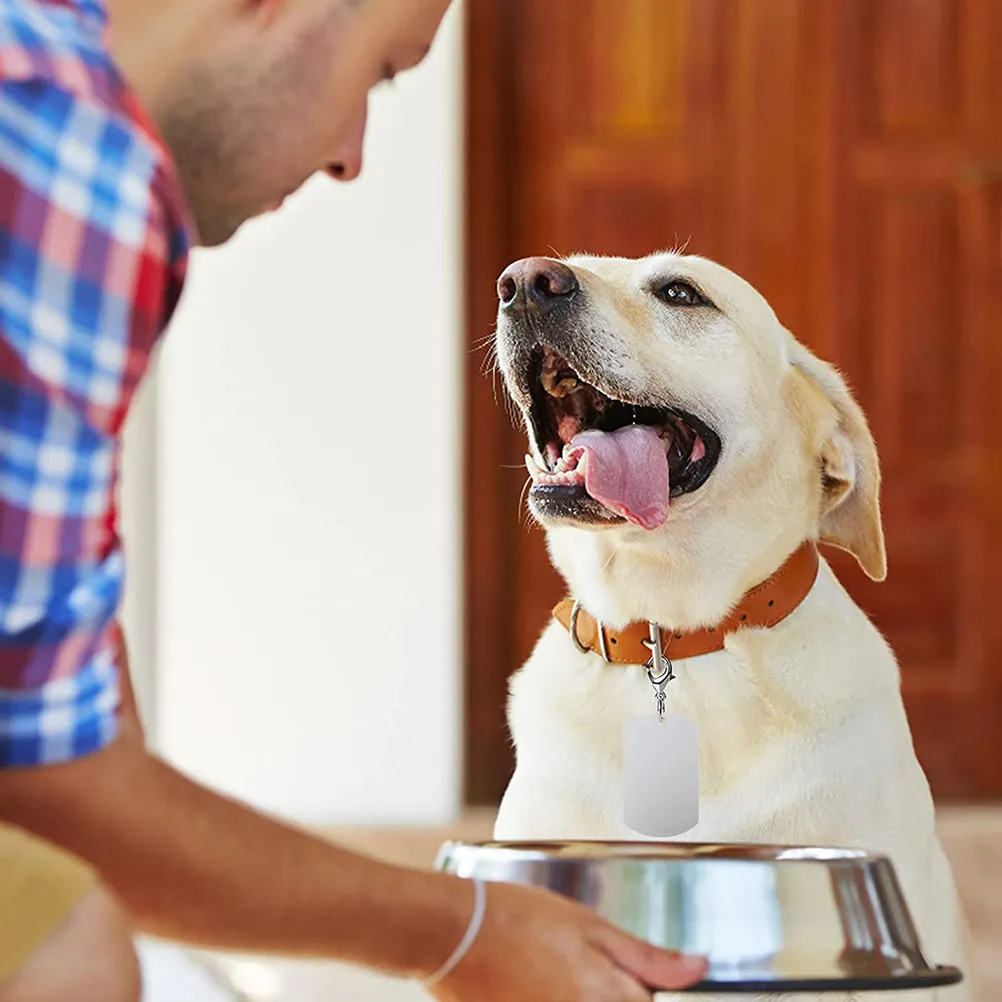 

30 шт. алюминиевых бирок для животных, заготовки для гравировки имен собак, подвески на ошейник, металлические бирки для скота, аксессуары для рукоделия и DIY