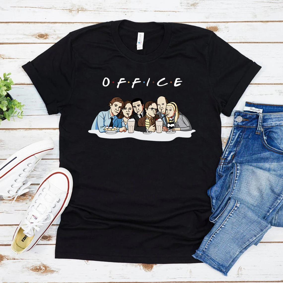 The Office Friends T-Shirt Michael Scott Shirt US Office Tshirt The Office Tv Show Shirts Unisex Graphic Tee Summer Casual Top