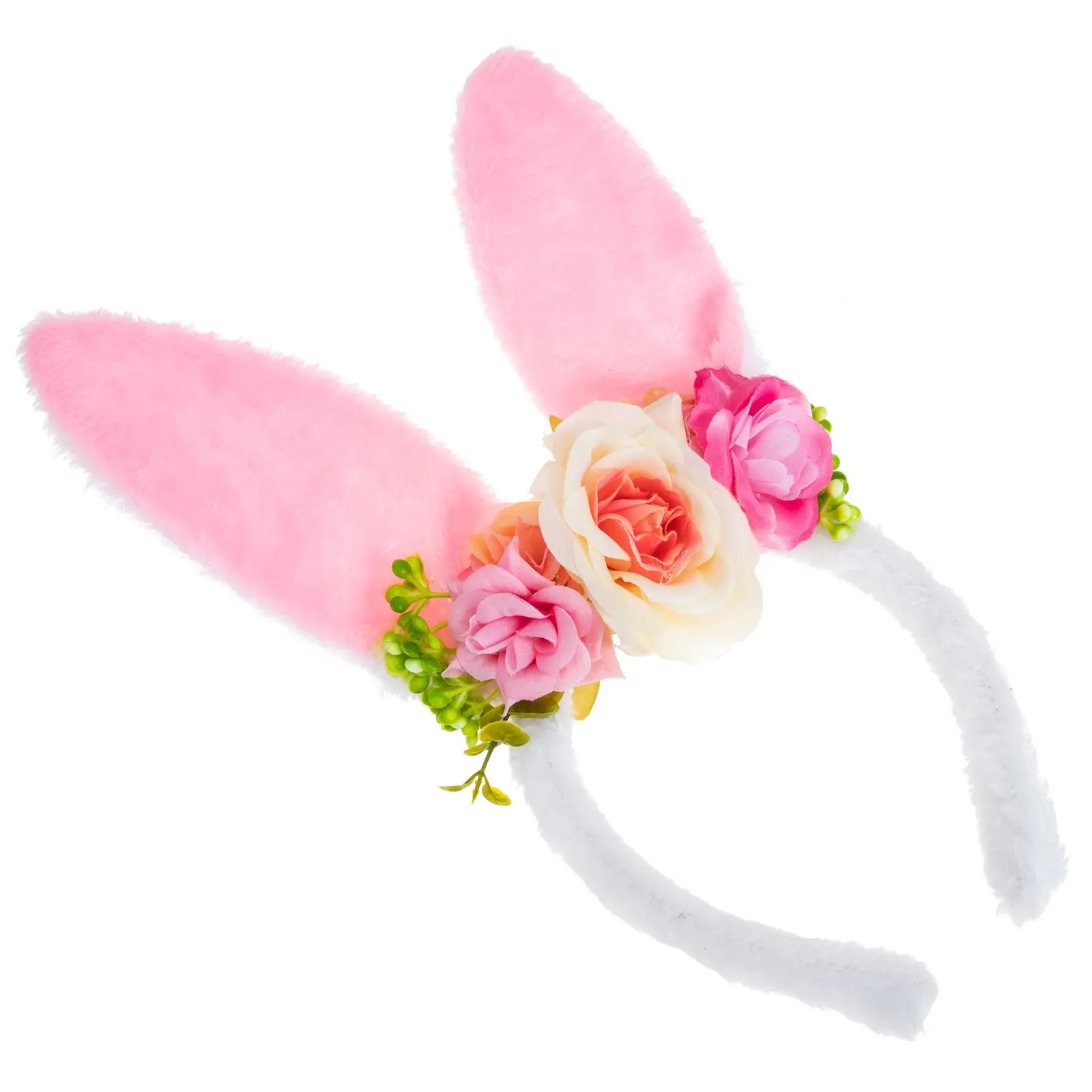 

Rabbit Ears Hairband Flower Design Lovely Headband for Easter Party Party Hair Accessories Bunny Headband